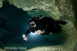 Cave Diver.  
Technical Diving.
Cave diving in Jackson ... by Amanda Cotton 